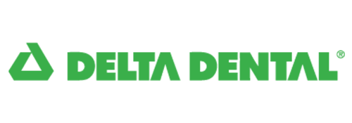 The image shows a logo with text that reads 'Delta Dental,' which is likely a reference to the Delta Dental insurance company.